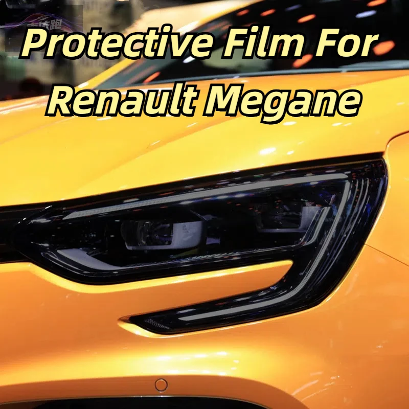 

Car Headlights Taillights Protective Film For Renault Megane 4 2017-Present Front Anti Scratch Black Transparent TPU Sticker
