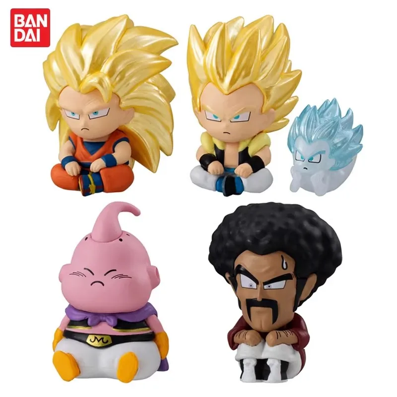 

Bandai Original 4Pcs Gashapon まちぼうけ ドラゴンボール 3 ミスター・サタン Toys For Kids Gift Collectible Model Ornaments