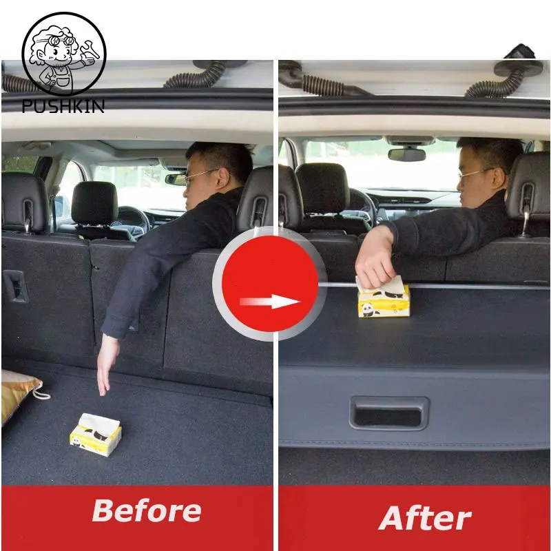 For Geely NEW COOLRAY 2024 Car Rear Trunk Curtain Cover Rear Rack Partition Shelter Canvas Storage Decoration Accessories