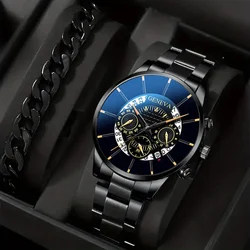 Luxury Mens Wrist Watches Classic Men Business Quartz Wristwatch Fashion Male Black Bracelet Watch