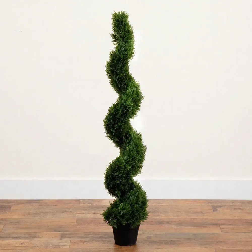 

4ft Artificial Cedar Spiral Topiary Tree UV (Indoor/Outdoor)