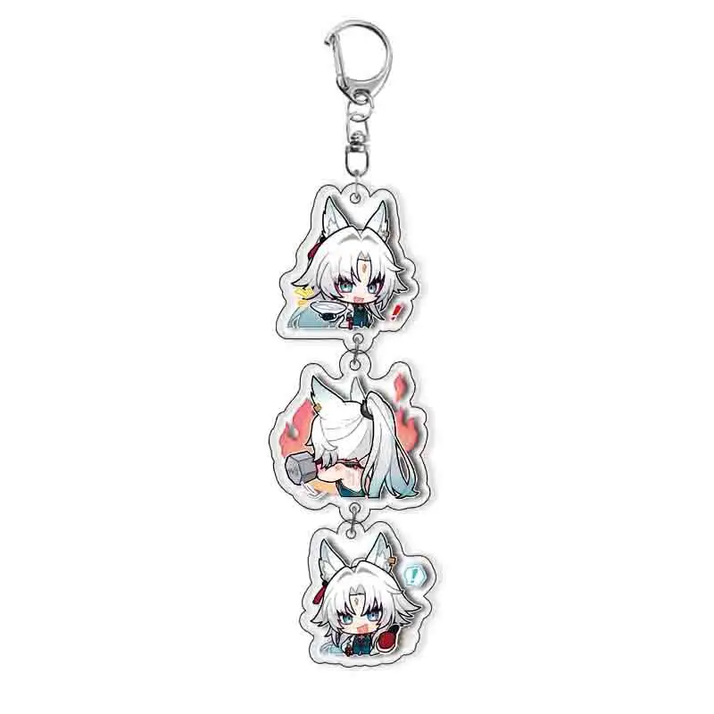 Game Honkai: Star Rail Acrylic Keychain Firefly Moze Cartoon Character Bag Decoration Pendant Male and Female Collection Gift