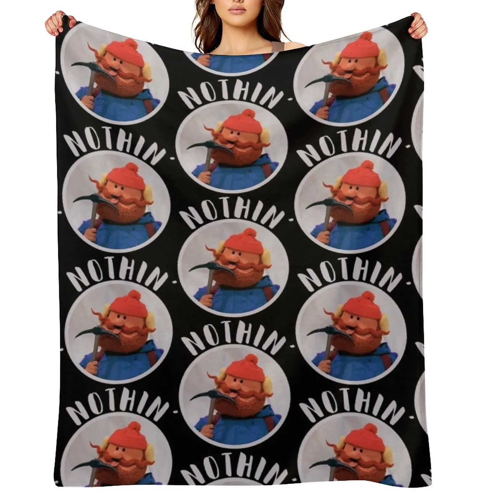 

Cornelius of the Yukon Christmas Special Nothin Throw Blanket Plush Summer Retros Thermal Blankets