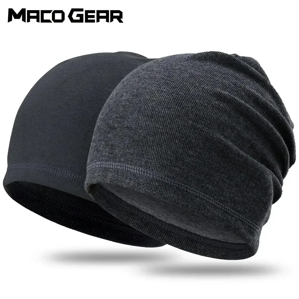 Winter Fleece Beanies Bicycle Sports Tennis Fitness Stretch Running Hiking Cycling Hat Snowboard Soft Windproof Cap Women Men