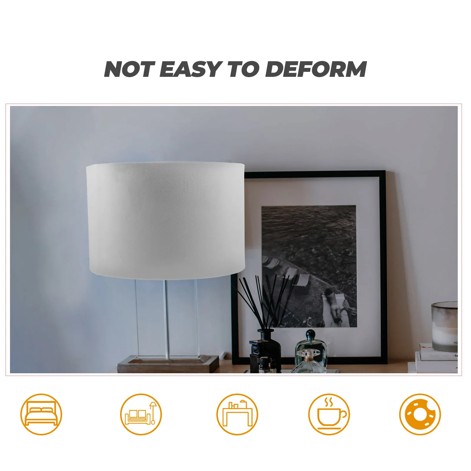 

Абажур с золотой отделкой, высококачественный простой тканевый чехол для лампы, декор для настольной лампы в спальне, защита для глаз, мягкий свет, декоративный абажур