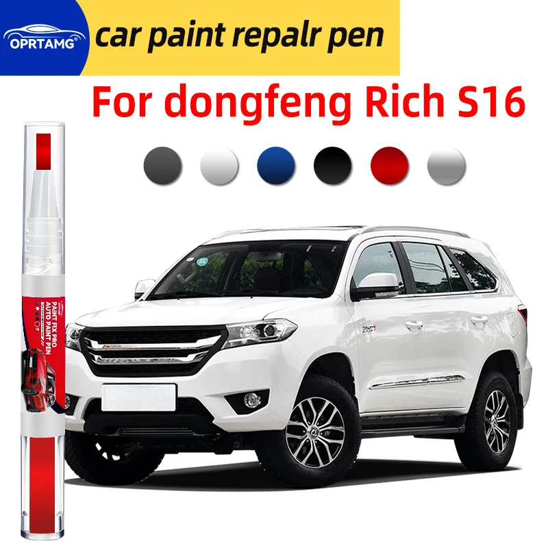 Caneta de reparo de pintura de carro, para dongfeng rich s16, reparo de arranhões, spray preto, ferramentas de pintura de carro, acessórios, gadgets, 