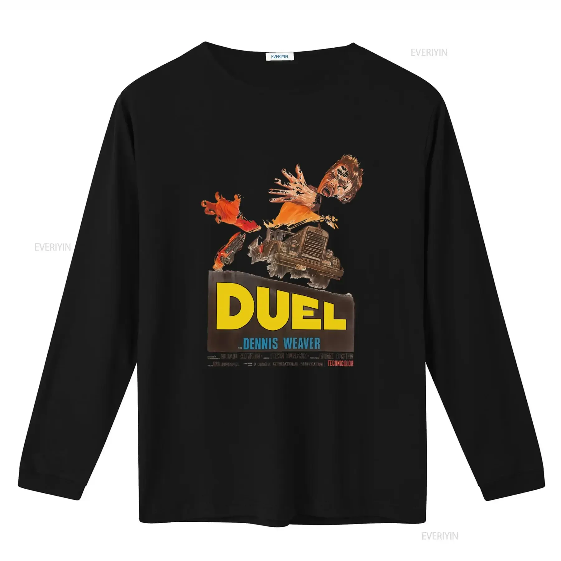Steven Spielberg Duel Movie T Shirt Retro Horror Truck Design for Premium Quality Cotton vintage Washed fashion Breathable