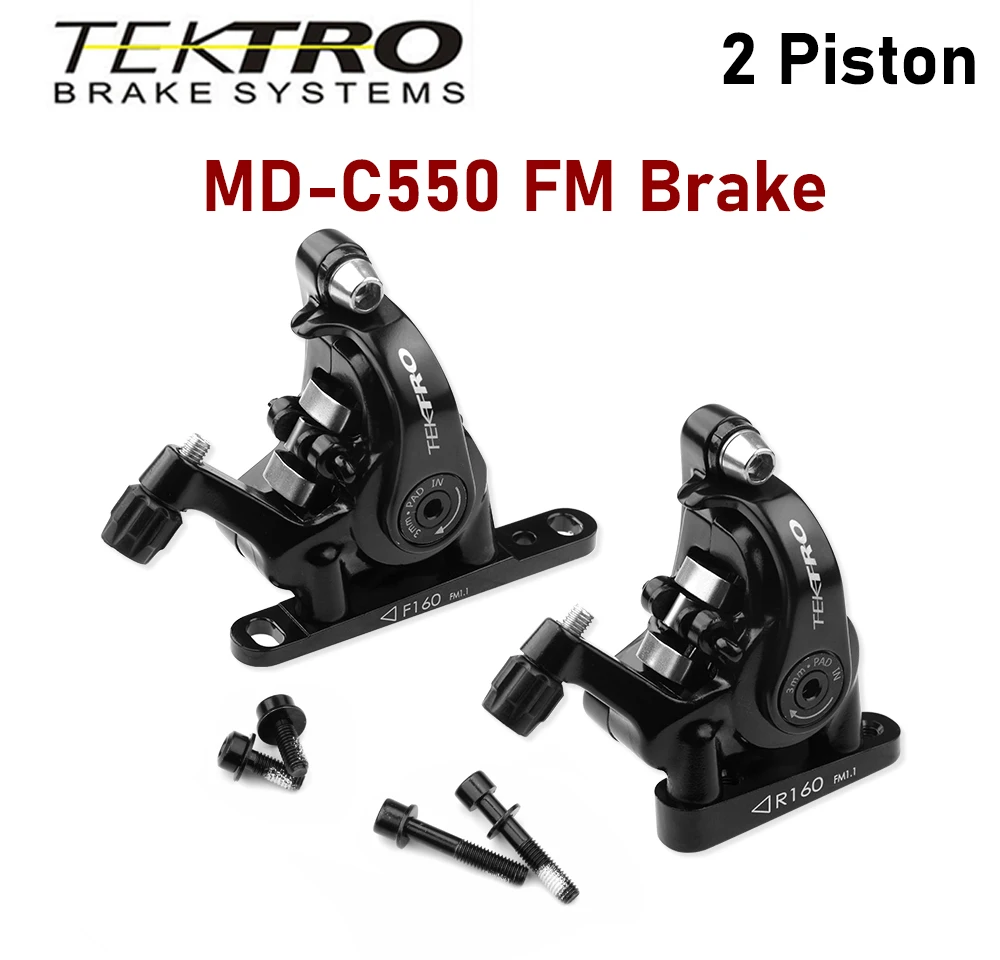 Tektro Bremsleitung Road Bike Double Pison Tektro MD C550 Disc Brake Bike Disc Mechanical Brake Bicycle Cable Caliper