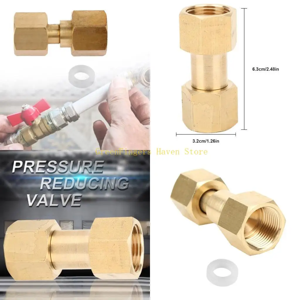 

F68D Brass CO2 до аргона Адаптера регулятора CGA-320 к газовым клапанам CGA-580