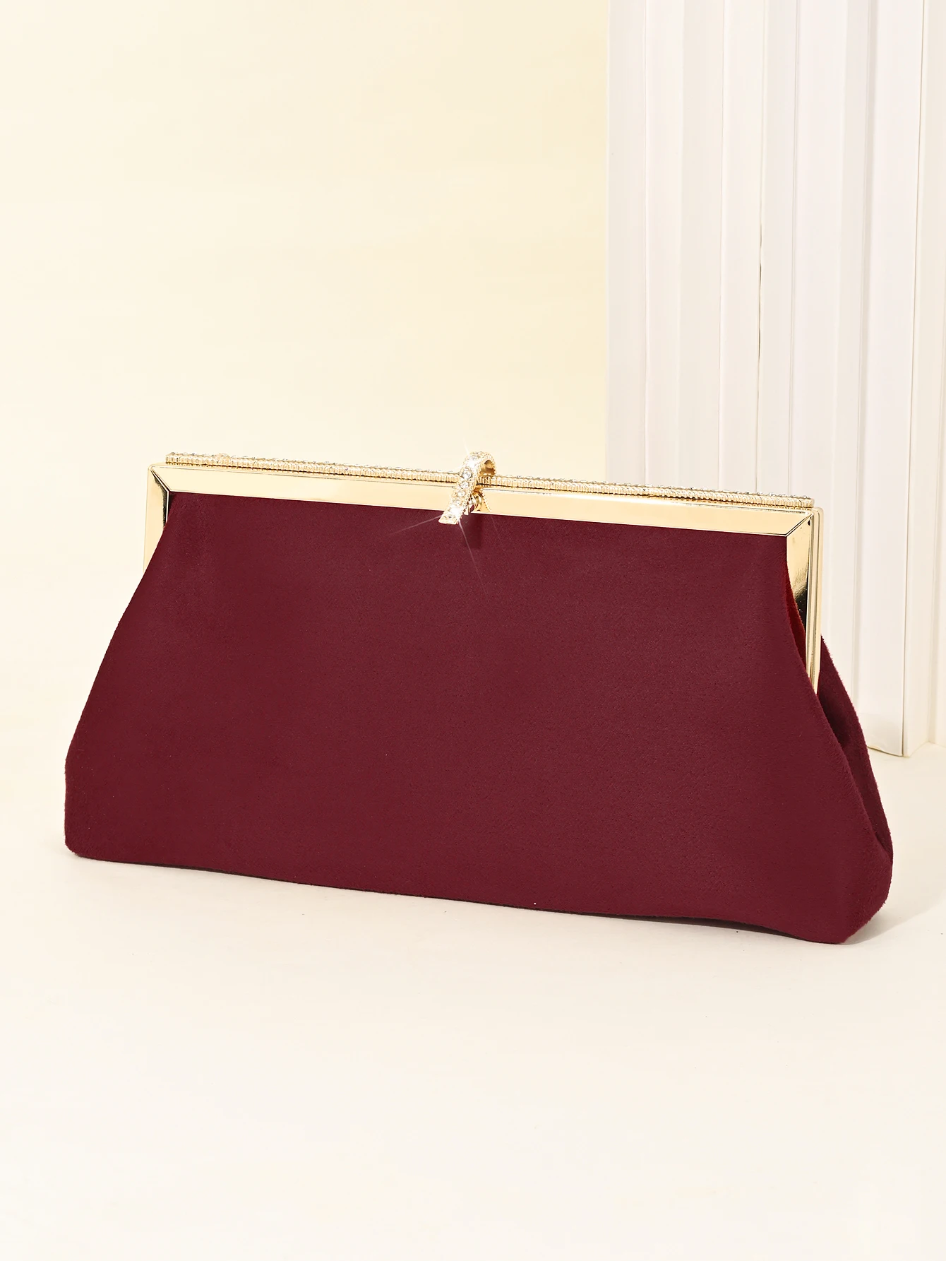 Retro-Samt-Abendtasche, funkelnde Strass-Clutch-Tasche, Fischhaken-Damentasche, Kleidertasche, passende Cheongsam-Tasche – Detail 11