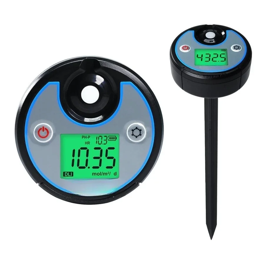 

2-in-1 digital display with light energy meter Daily light integration monitoring and recording light energy meter Spectral