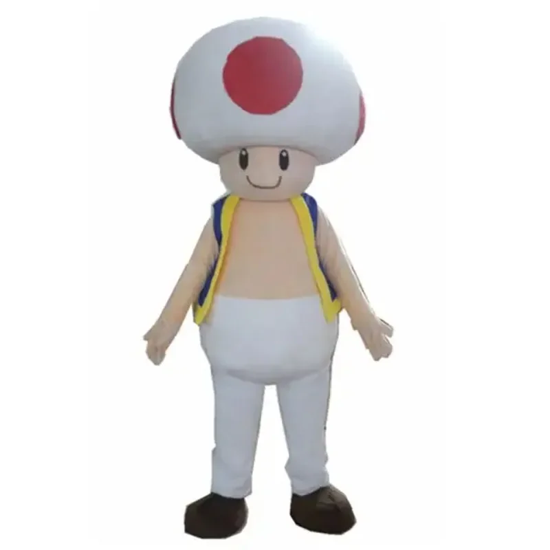 Princess Peach Mascot Costume Mushroom Halloween Christmas Birthday Party Cosplay Anime Performance Props Costume