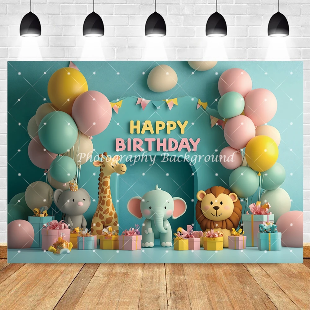 Fondo de Cumpleaños con Animal - Photography Zoo reseña y precio