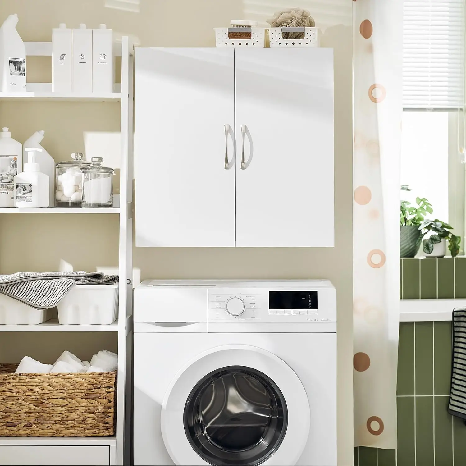 

**/Bathroom Wall Cabinet Over Toilet Storage Cabinet With 2 Doors & Adjustable Shelf Wall Mounted Organizer Medicine Cabinet