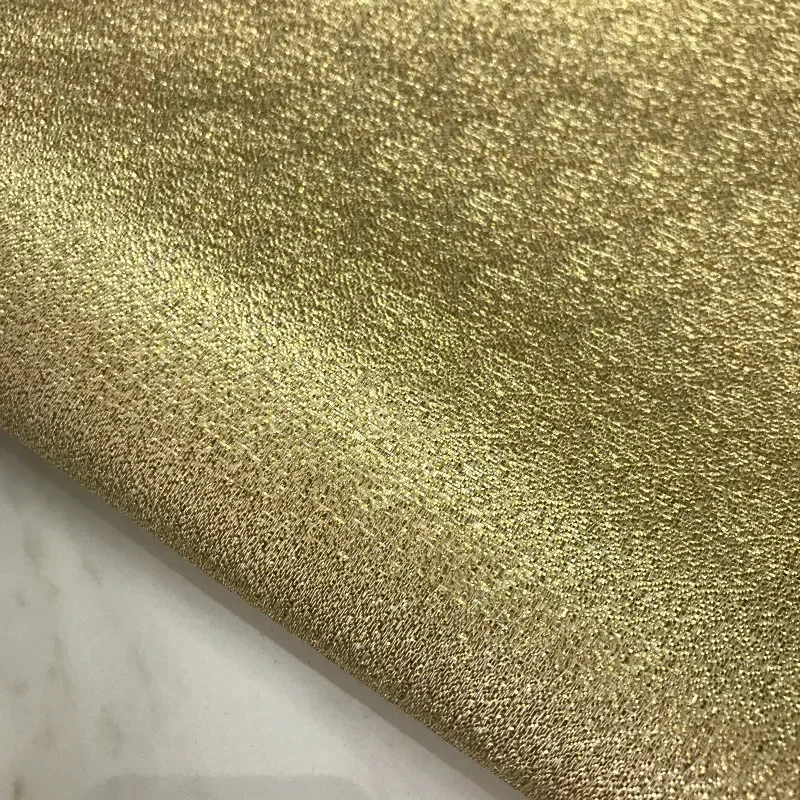 Metal Yarn Gold Paint Embossed Brocade Jacquard Garments Fabric Sewing Material Dress 145cm Sold By Meter