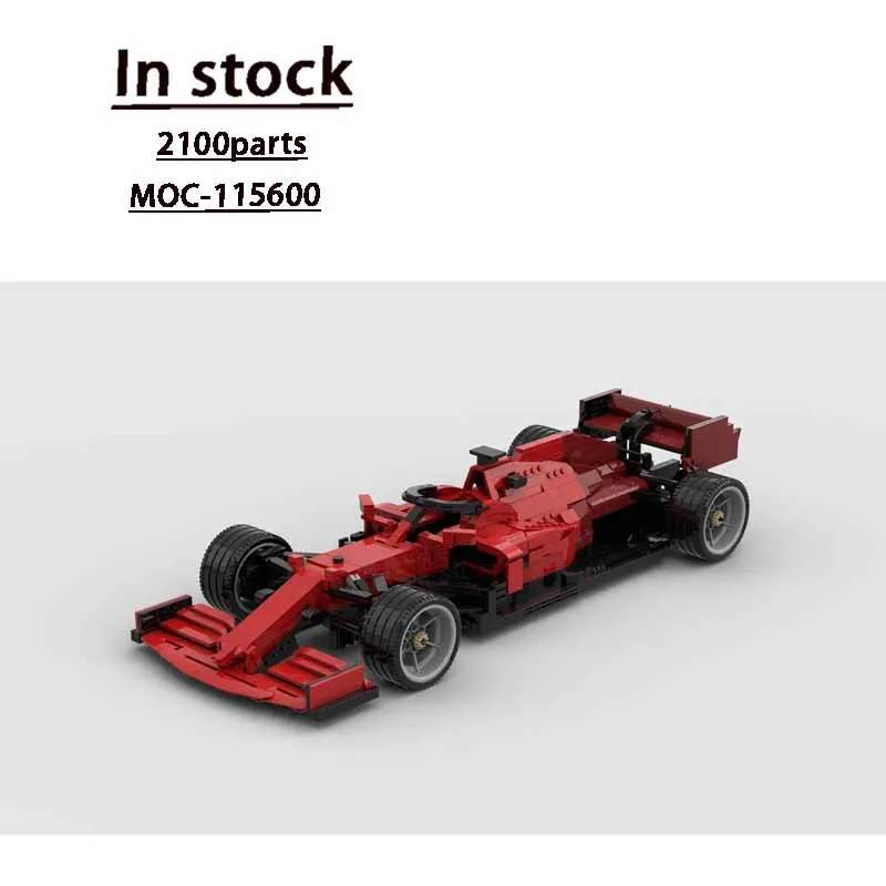 MOC-115600 รถสปอร์ตคลาสสิกสีแดงรุ่นใหม่ SF21 ชุดตัวต่อ 2100 ชิ้น ของขวัญวันเกิดและคริสต์มาสสำหรับเด็กผู้ชายและเด็กๆ