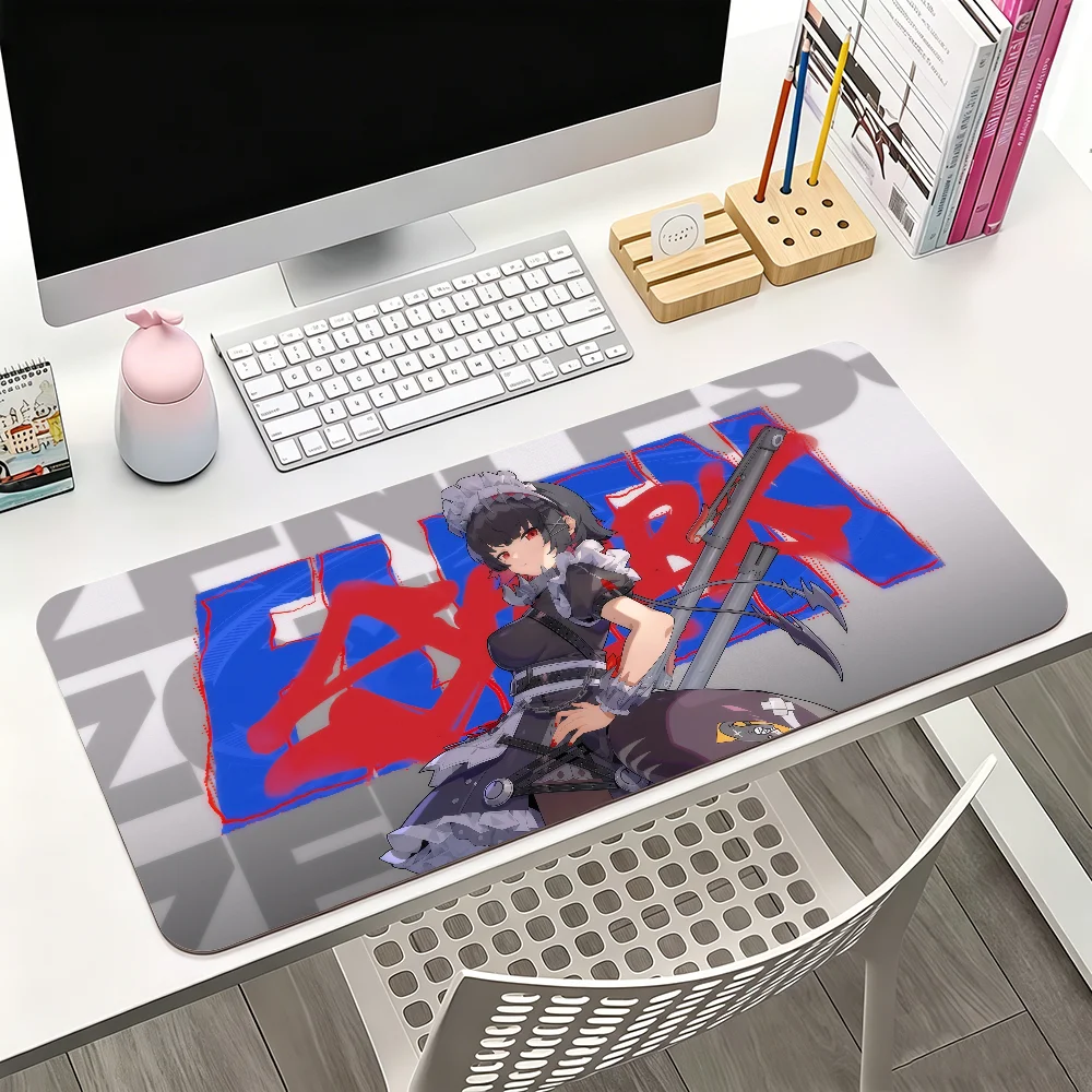 Anime Shark Graphic Ellen Joe Mouse Pad For Office Gaming And Keyboards Non-Slip Large Waterproof