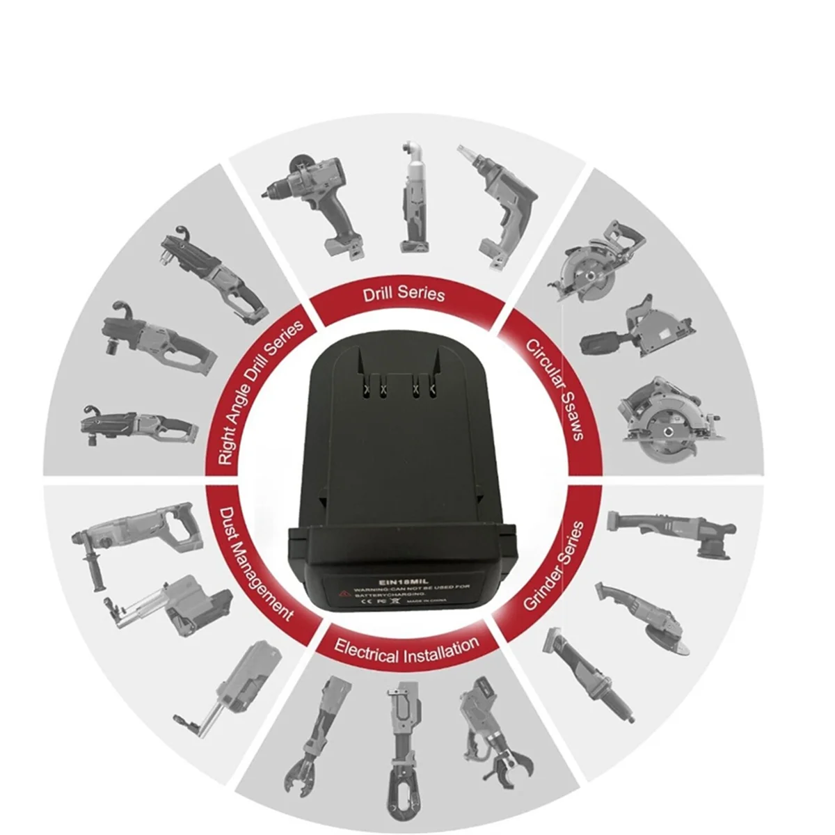 

AA25 Battery Adapter for 18V Li-Ion Battery Converter to for 18V Li-Ion Battery Tool