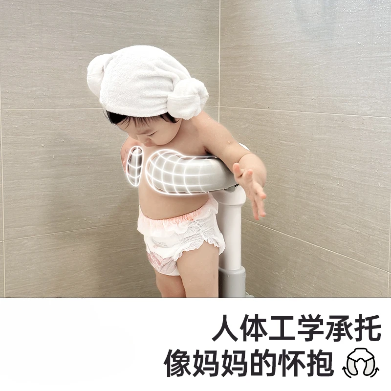 Baby standing bath, newborn baby wash tub, children do not fold ridge bath table