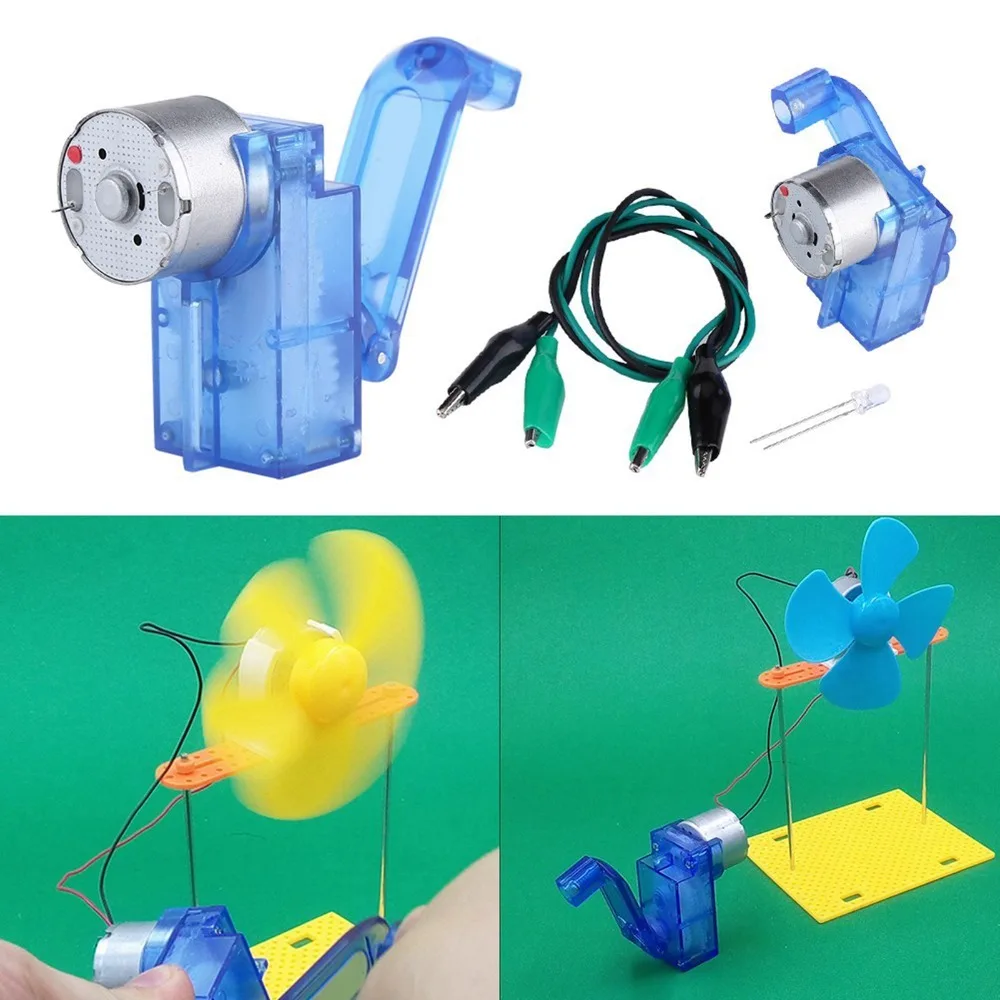 DIY Hand Crank Generator Electricity Generation Emergency Power Supply Mechanical Generator Manual Power Hand Powered Generator