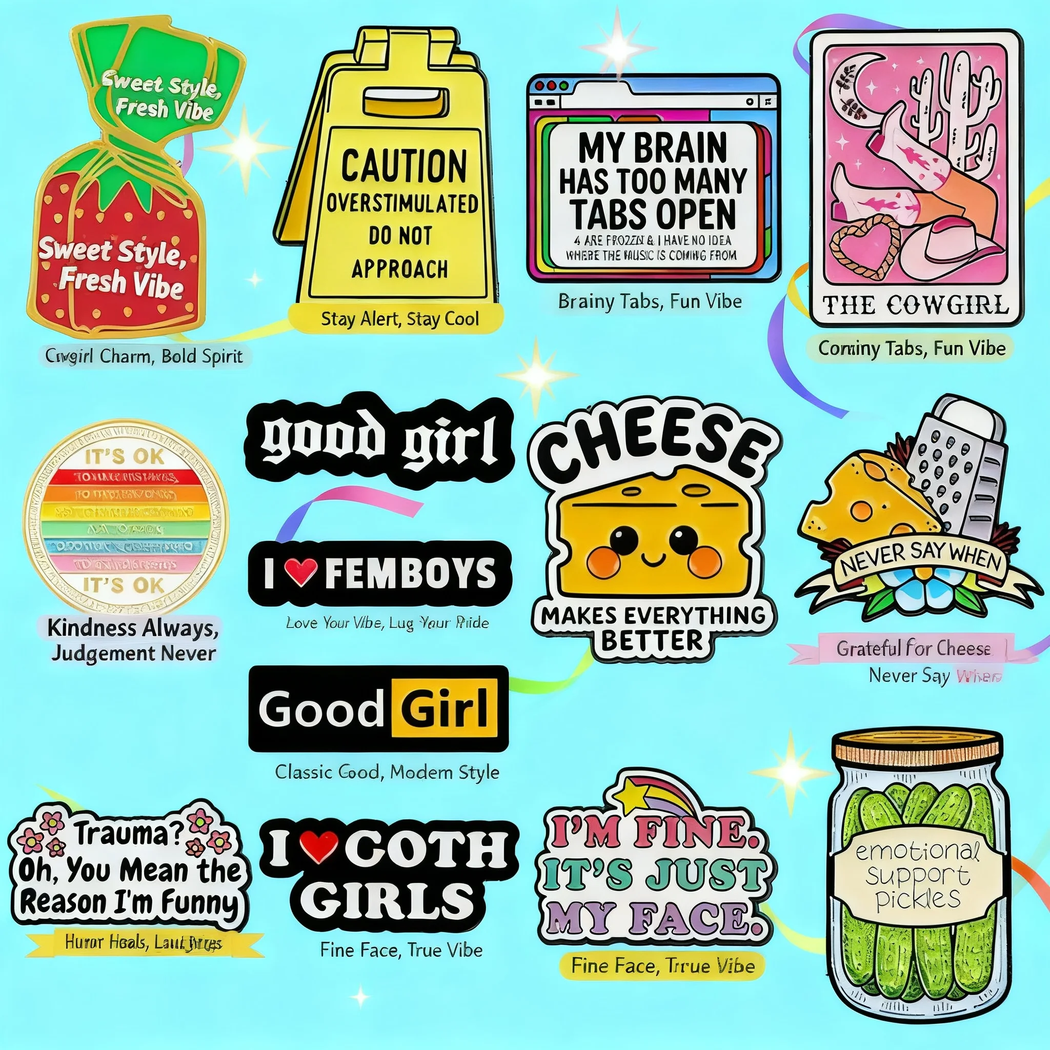 Pin de aleación con diseño de pepino de dibujos animados, accesorio de moda para bolsos, venta al por mayor transfronteriza, gran éxito de ventas