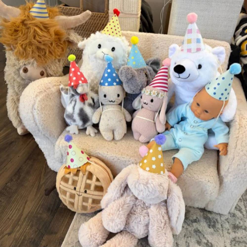 Hunde-Geburtstagsparty-Hüte für Haustiere, Mini-Kegelhut mit Pompon für Hunde, Katzen, Welpen, Puppen, niedliche Haustier-Party-Kopfbedeckung, Accessoires – Detail 6