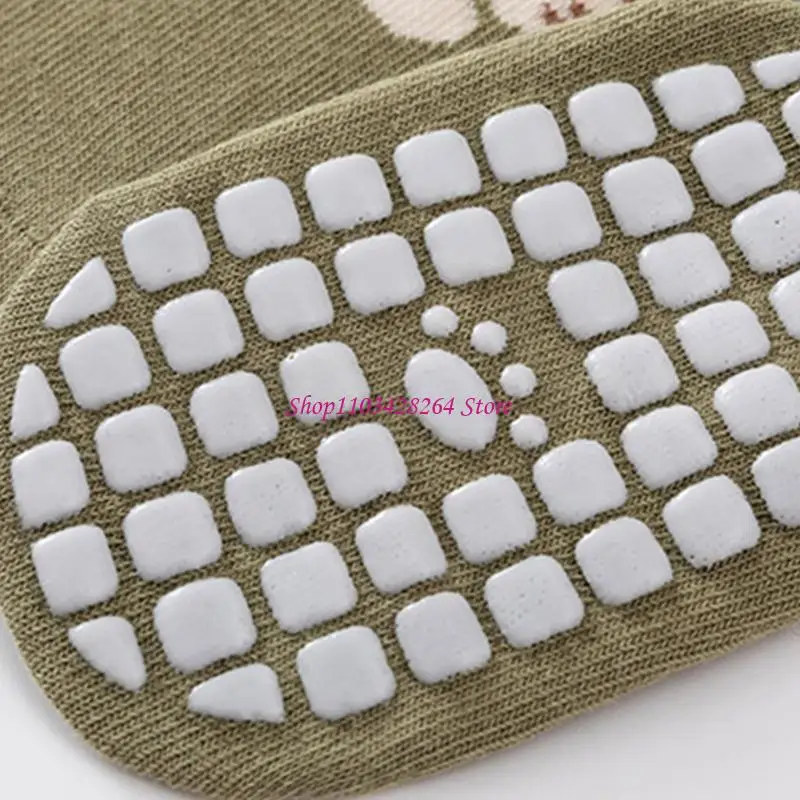 

1 Pair Unisex Baby Socks Anti Skid Floor Socks with Grip For Boys Girls 0-5 Year