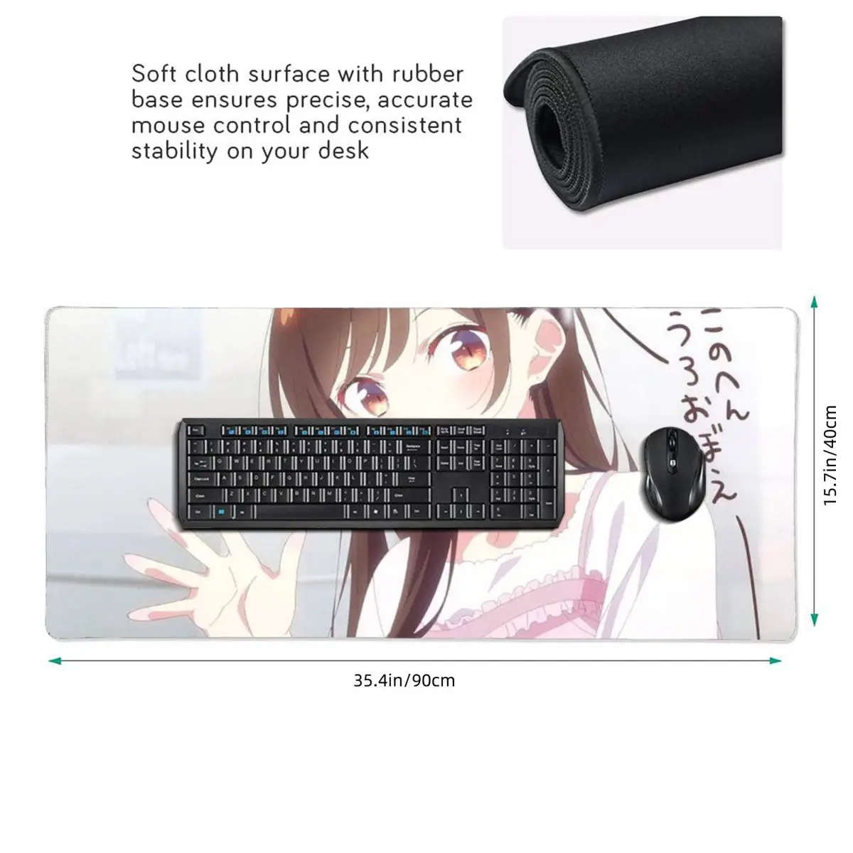 Anime Rent A Girlfriend Large Mouse Pad Computer Keyboard Mouse Mat Gaming PC Laptop Desk Mat Office Table Mats