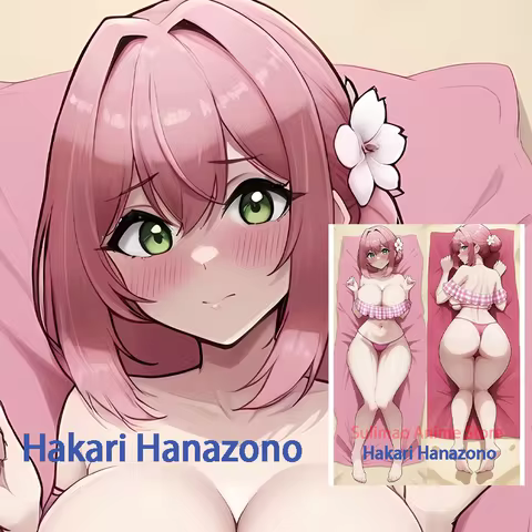 Dakimakura Anime Body Pillow Cover for Hakari Hanazono Double-Sided Hugging Pillow Case