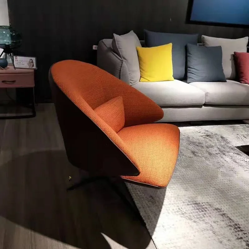 Nordic designer sofa chair ins creative single fabric sofa hotel sales department club lobby lounge chair 5 groups