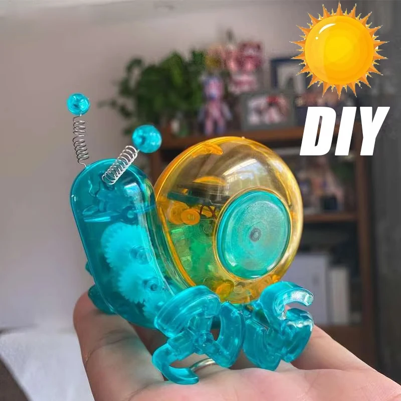 

DIY Solar Snail Assembly Smart Robot Engineer Toys Technology Kits Educational Toys Puzzle Toys For Kids Science Christmas Gifts