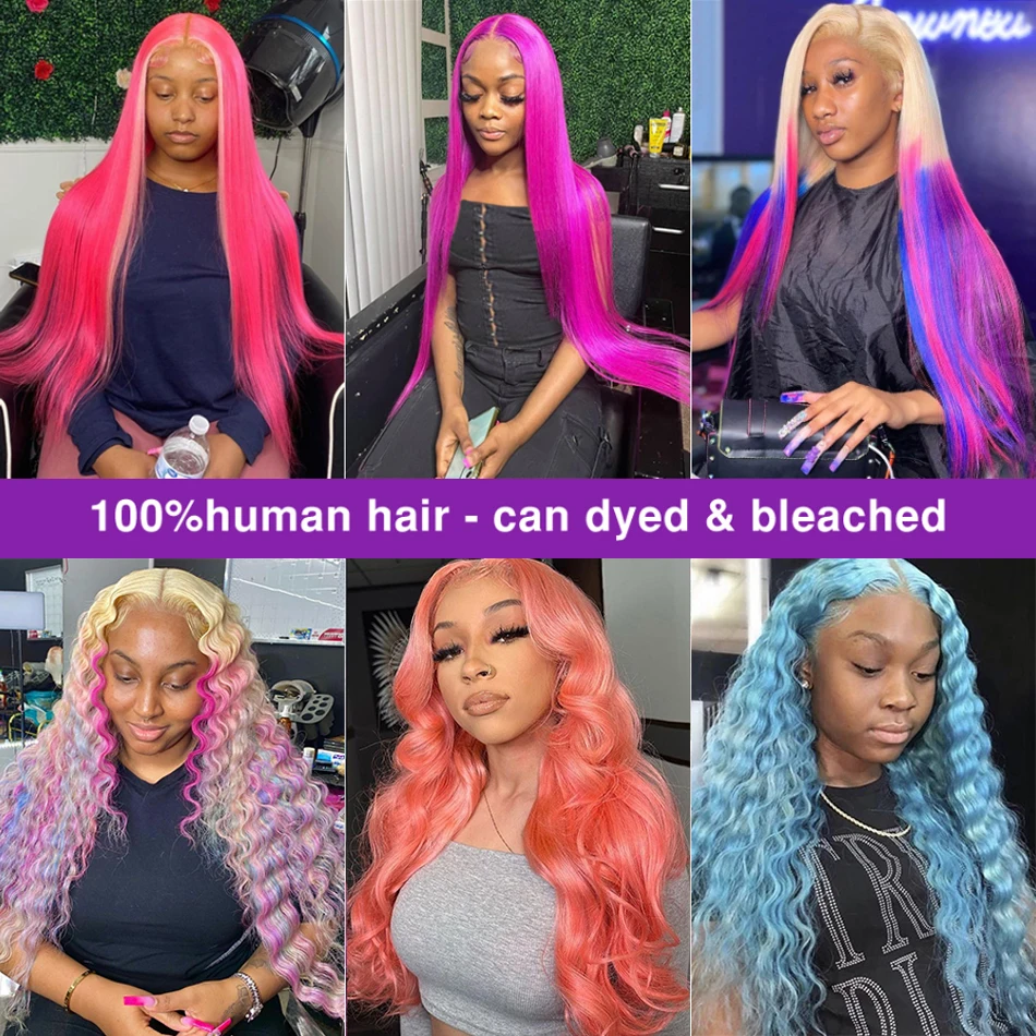 613 Hd Transparent Lace Frontal Wig 13x6 13x4 Blonde Wig Natural Hairline Preplucked 38 Inch Straight Lace Front Wigs Human Hair