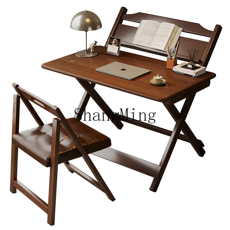 

CL folding and chair floor coffee table learning writing table home computer simple table
