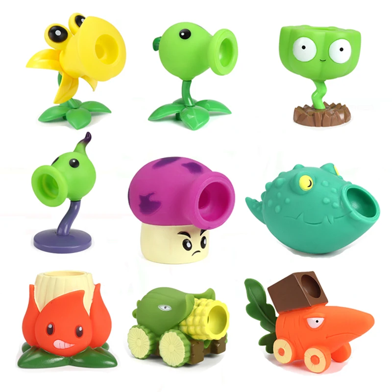 1 個 PVZ 植物 VS ゾンビ 2 ピーシューターヒュームシュルームココナッツキャノン PVC アクションフィギュア模型玩具人形撮影おもちゃ誕生日プレゼント