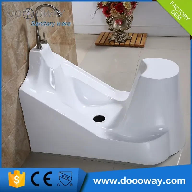 Good Quality Muslim Used Wudu Pia Wash Basins Spout for Bathroom