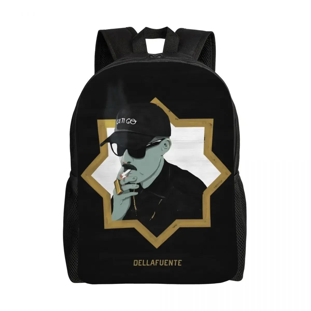 Custom Spanish Rapper Rock Dellafuente Backpacks Men Women Basic Bookbag for College School Bags