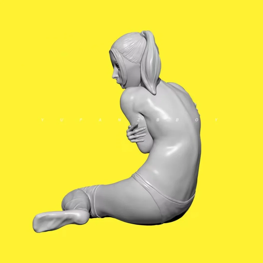 1/35 Scale Resin Figure Model Kit Naughty Girl Series Unassembled and Unpainted 3D Printing DIY Toy 176