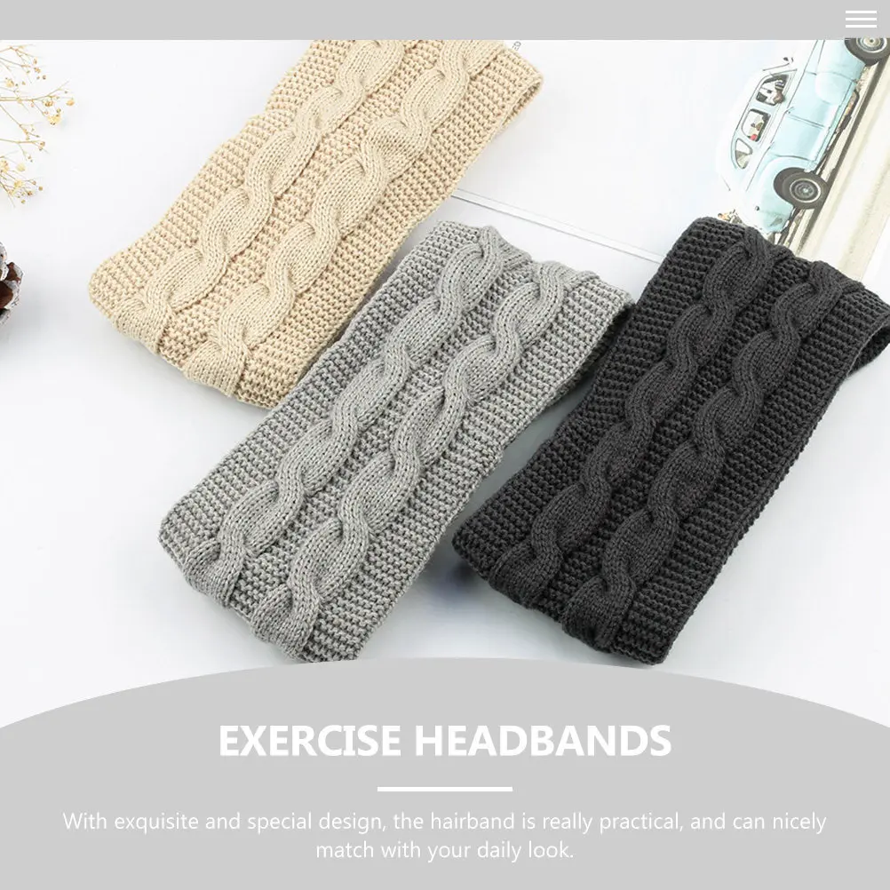 

5Pcs Warm Elastic Wide-Brimmed Headband Premium Breathable Stretchy Fashion Hair Accessory for Yoga Walking Fitness Home Daily