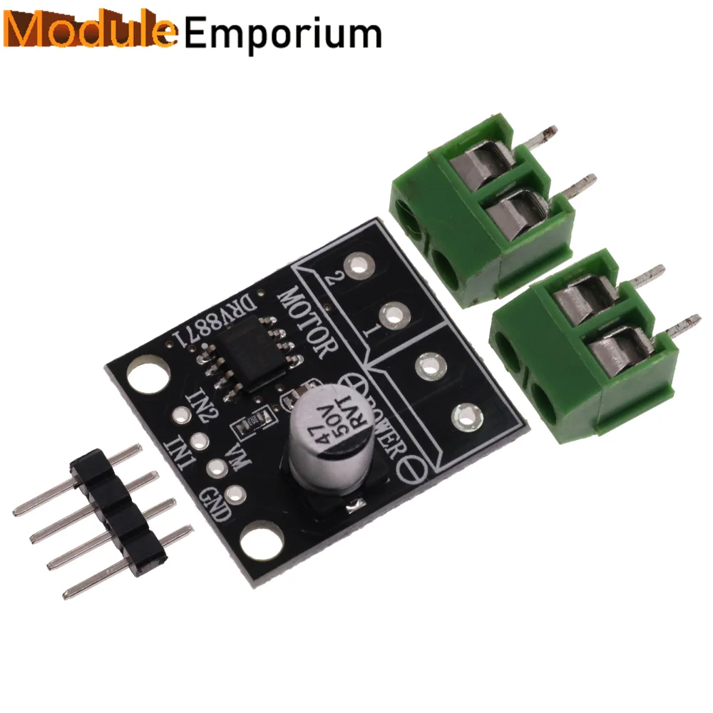 DRV8871 H-Bridge Brushed DC Motor Driver Breakout Board For Arduino PWM Control 3.6A Max Internal Current Sense 6.5V- 45V