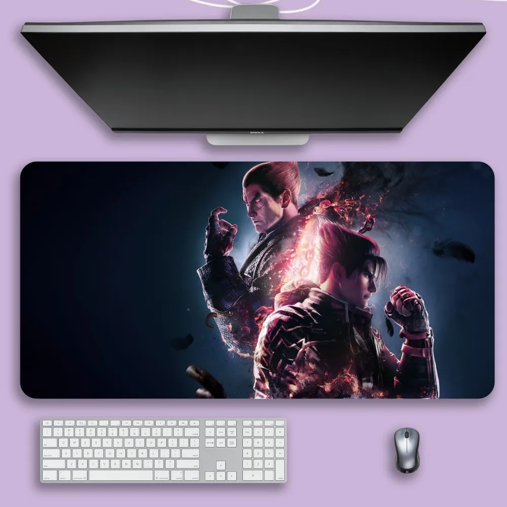 Game Tekken 8 Mouse Pad For Gamer Professional Non-Slip Mouse Mat Game Locking Edge Computer Keyboard Mat