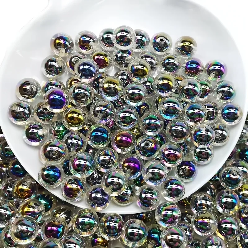8mm 250/500 black round beads, suitable for bracelets, necklaces, and mobile phone decorations - view 2