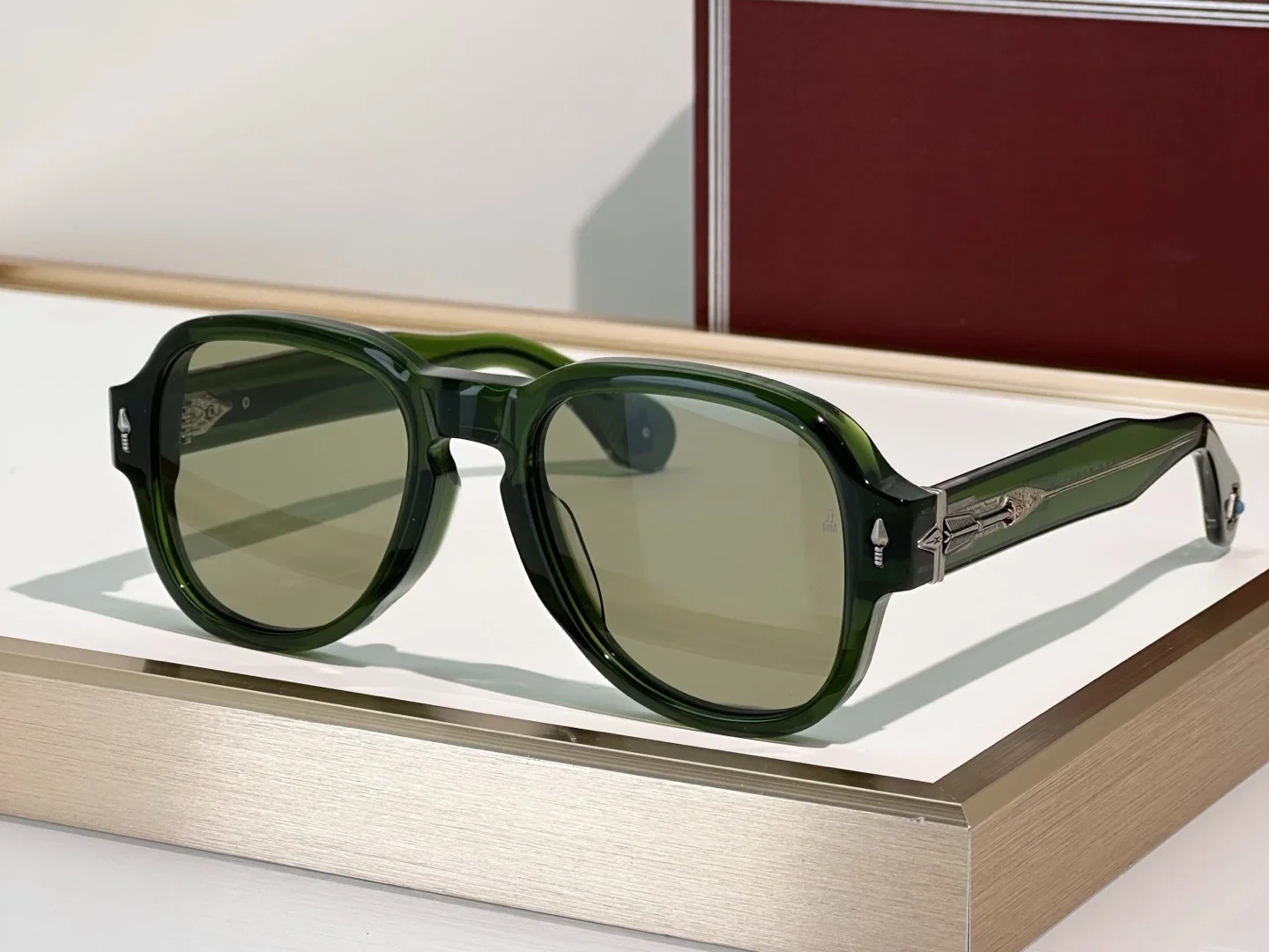 REDCLOUD メンズ＆レディース向け高級サングラス サイズ52-21 スタイルUV400 レトロファッション 特殊デザイン サングラス 箱付き