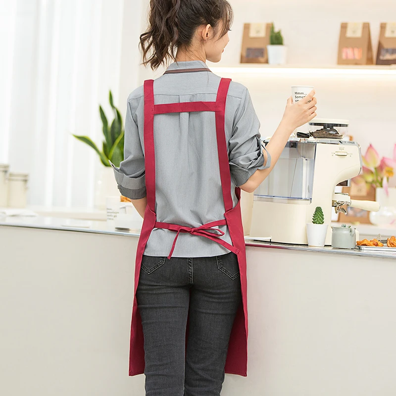 Mixed Color Fashion New Style Working Adjustable Shoulder Straps canvas Apron Convenient Front Pocket Wear-resistant Overalls