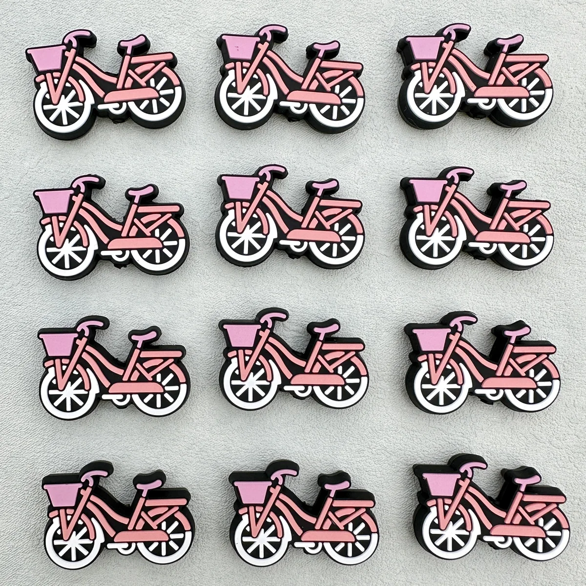 10PC Silicone Beads Baby Bike Beads Teether Beads Baby Toy DIY String Pen Bead Nipple Chain Jewelry Accessories Kawai Gifts