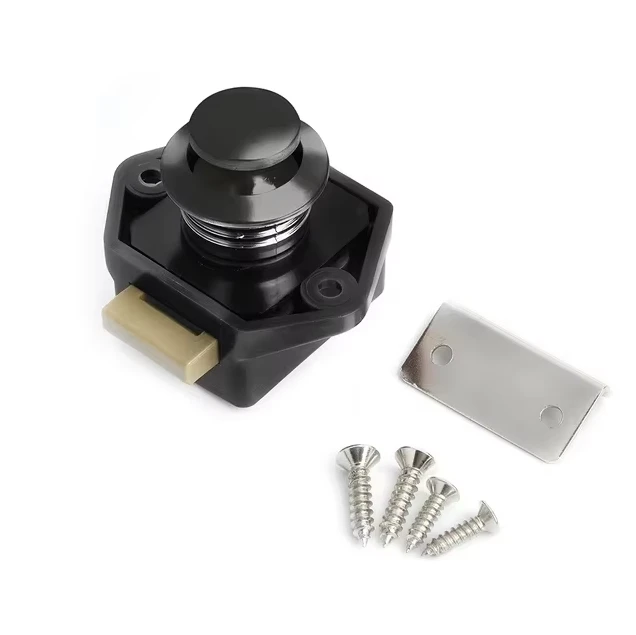 KAK 20 stuks RV Lock Push Lock voor Camper Auto RV Jacht Push Sloten Meubels Kast Deurslot Hardware Kind Veiligheid Ladeslot