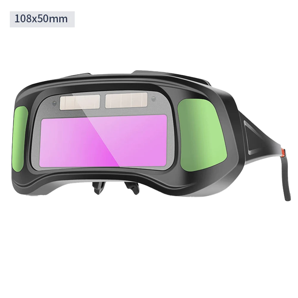 Intelligent Dimming Glasses Auto Darkening Welding Glasses Cutting Tasks Lightweight Protective Glasses Two-side Screens