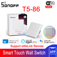 SONOFF T5 TX UItimate Smart Touch Wall Switch Wireless eWeLink APP/Vioce Remote Control Replaceable Cover Via Alexa Google Home