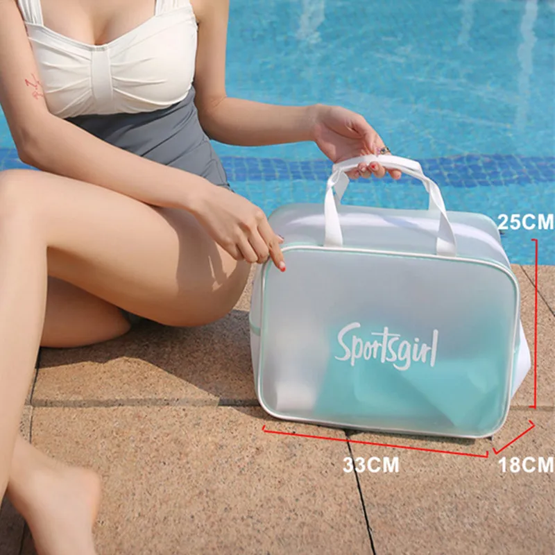 Beach Bags Kids Handbags Transparent Case Waterproof Bolsa Girl Water Pool Shoe Pouch For Summer Women\'s Gym Swimming Sports