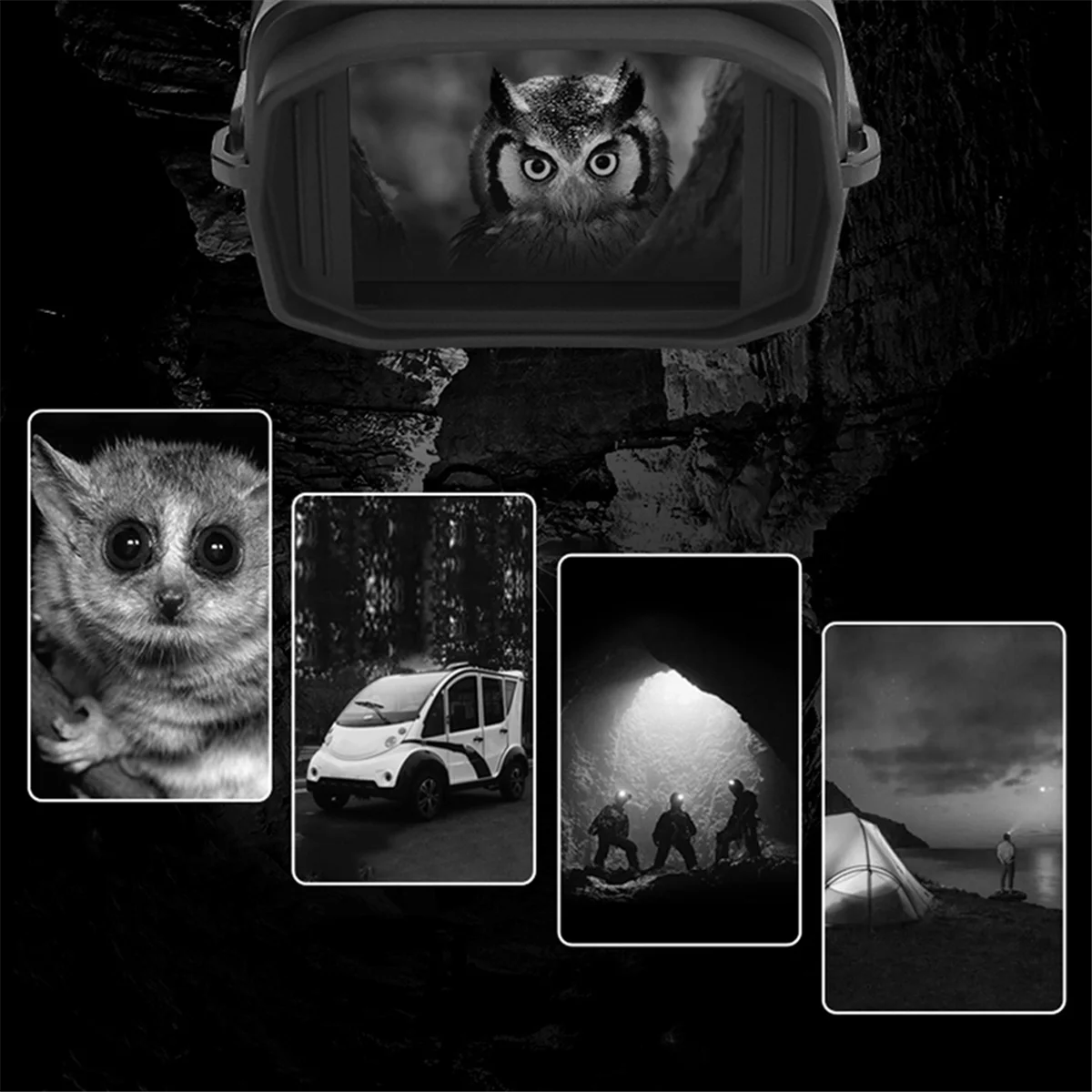 

PA-1080P Mini Night Vision Device 4X Digital Zoom IP54 Waterproof Day Night Use Portable Binocular for