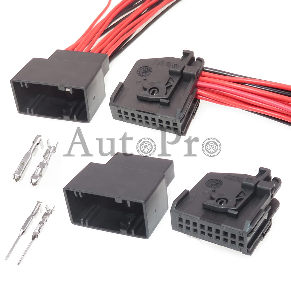 1 Set 18 Hole 2-967416-1 2-965777-1 0-1355348-1 1-1355349-1 1-1355350-1 AC Assembly Car Amplifier Wire Terminal Plug For VW BMW 